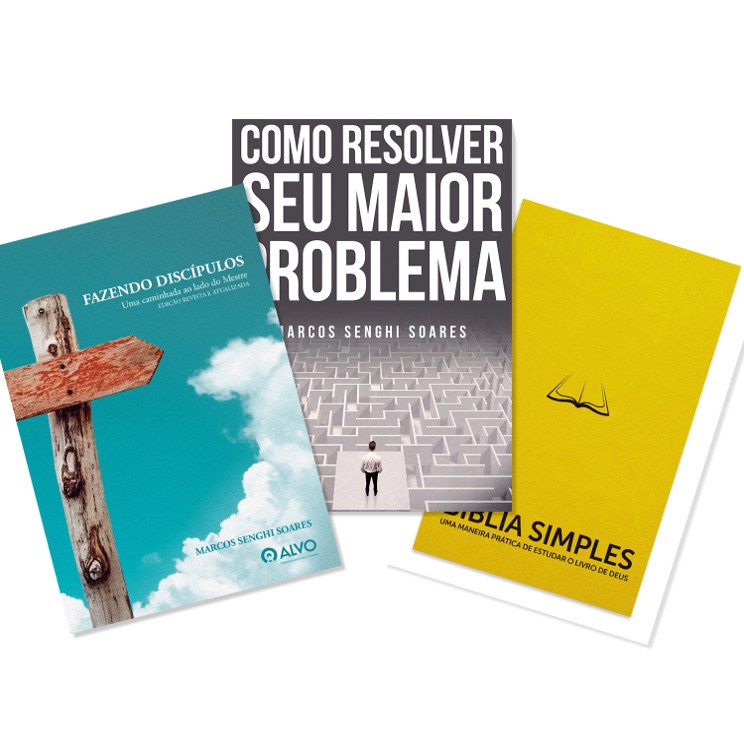 Capa do livro Kit Fazendo Discípulos + Como Resolver + Bíblia Simples